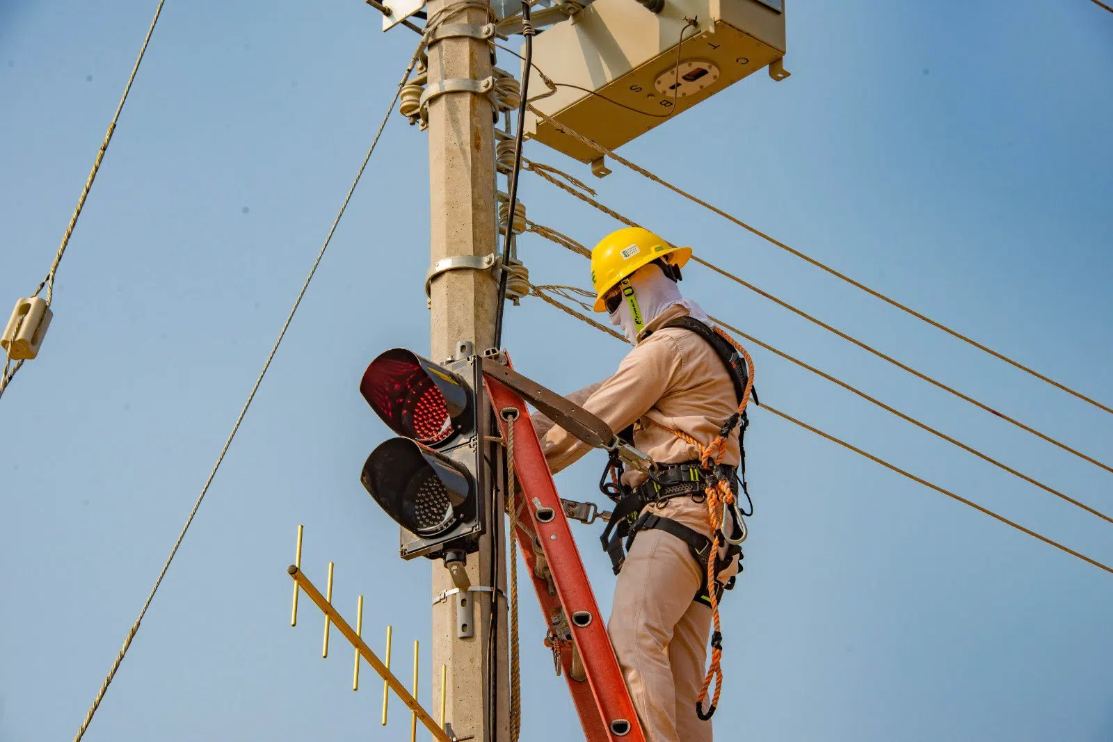 Electrician working on residential electrical systems in Demarest